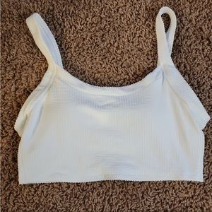 Aerie by American Eagle Jacquard scoop bikini top.